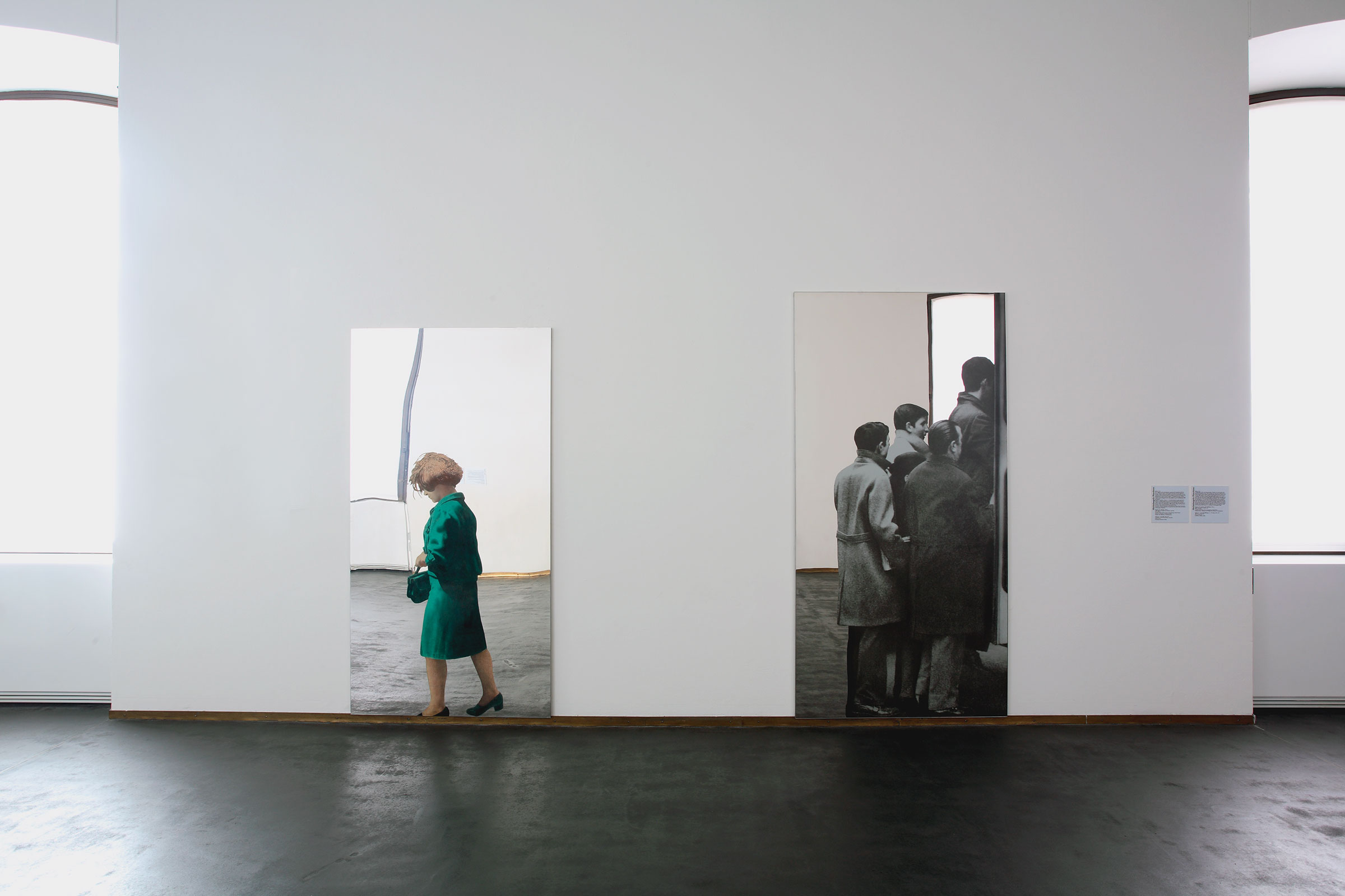 Michelangelo Pistoletto,Ragazza che cammina, 1960 (circa); Attesa n-5 - 25 in piu00f9, 1962-1975